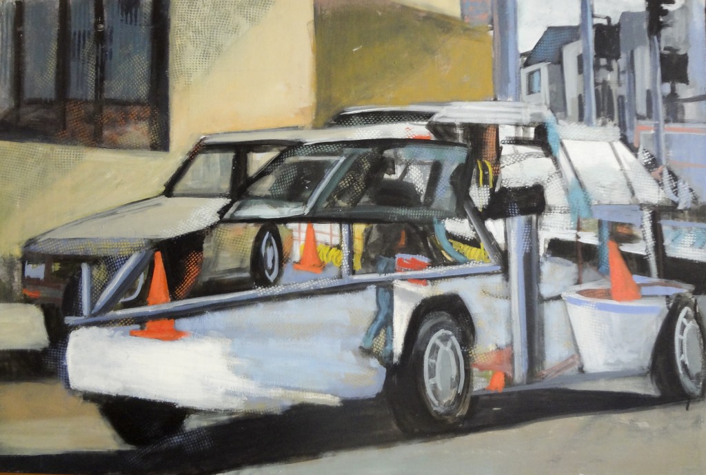 Car, oil on canvas by David Dunn, 24 x 36 inches, 2003